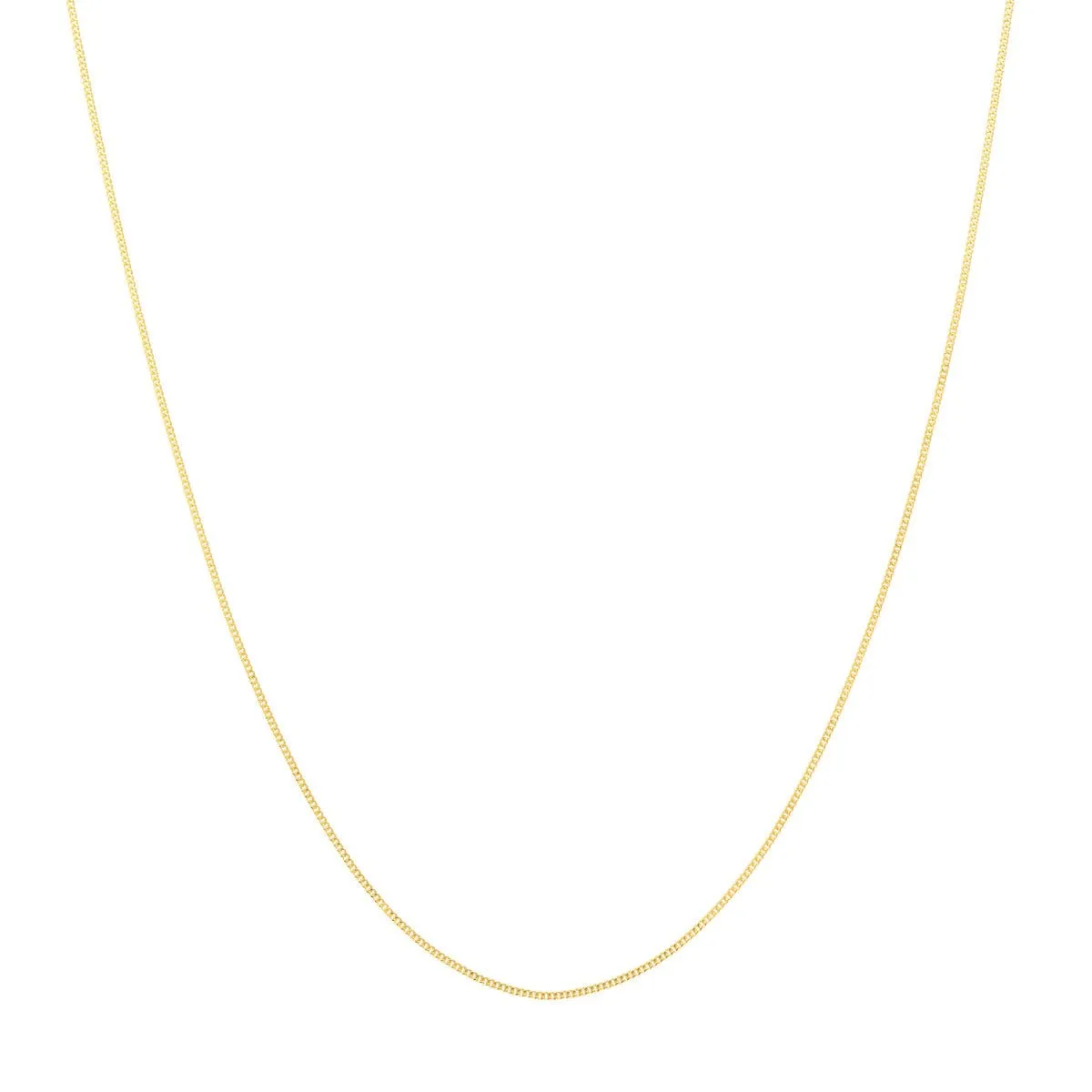 14K Gold 0.70mm Adjustable Child's Cable Chain