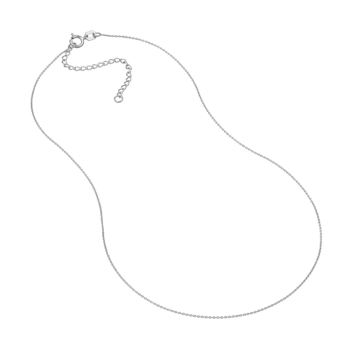 14K Gold 0.70mm Adjustable Child's Cable Chain