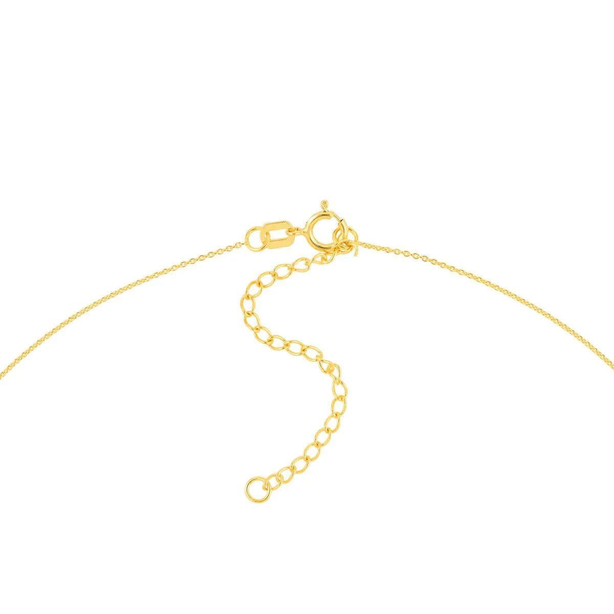 14K Gold 0.70mm Adjustable Child's Cable Chain