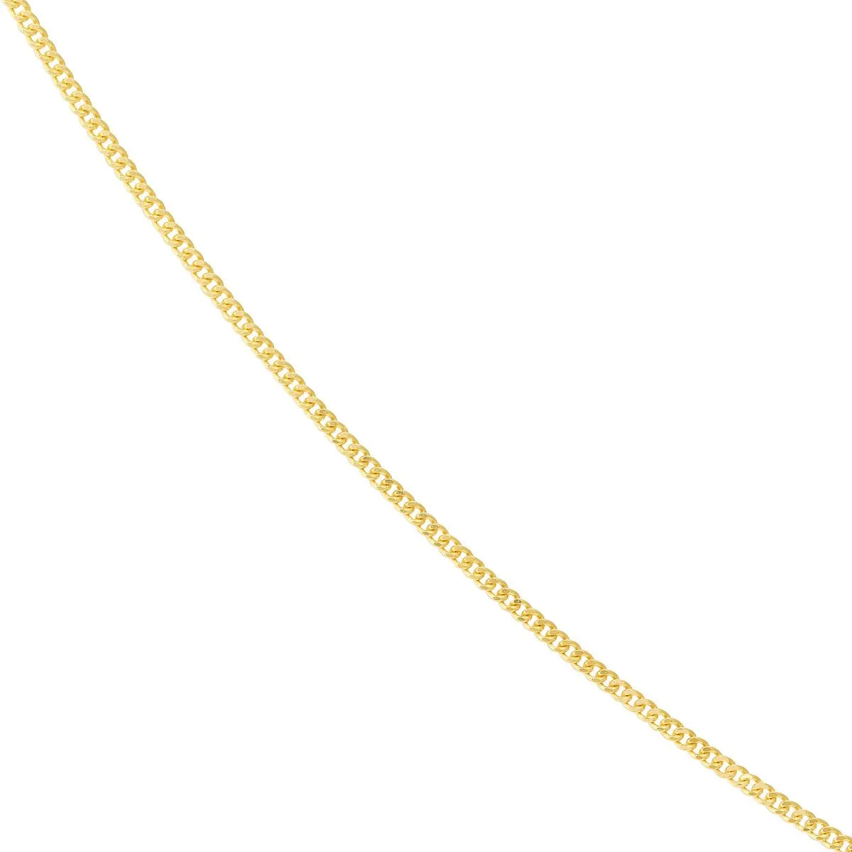 14K Gold 0.70mm Adjustable Child's Curb Chain