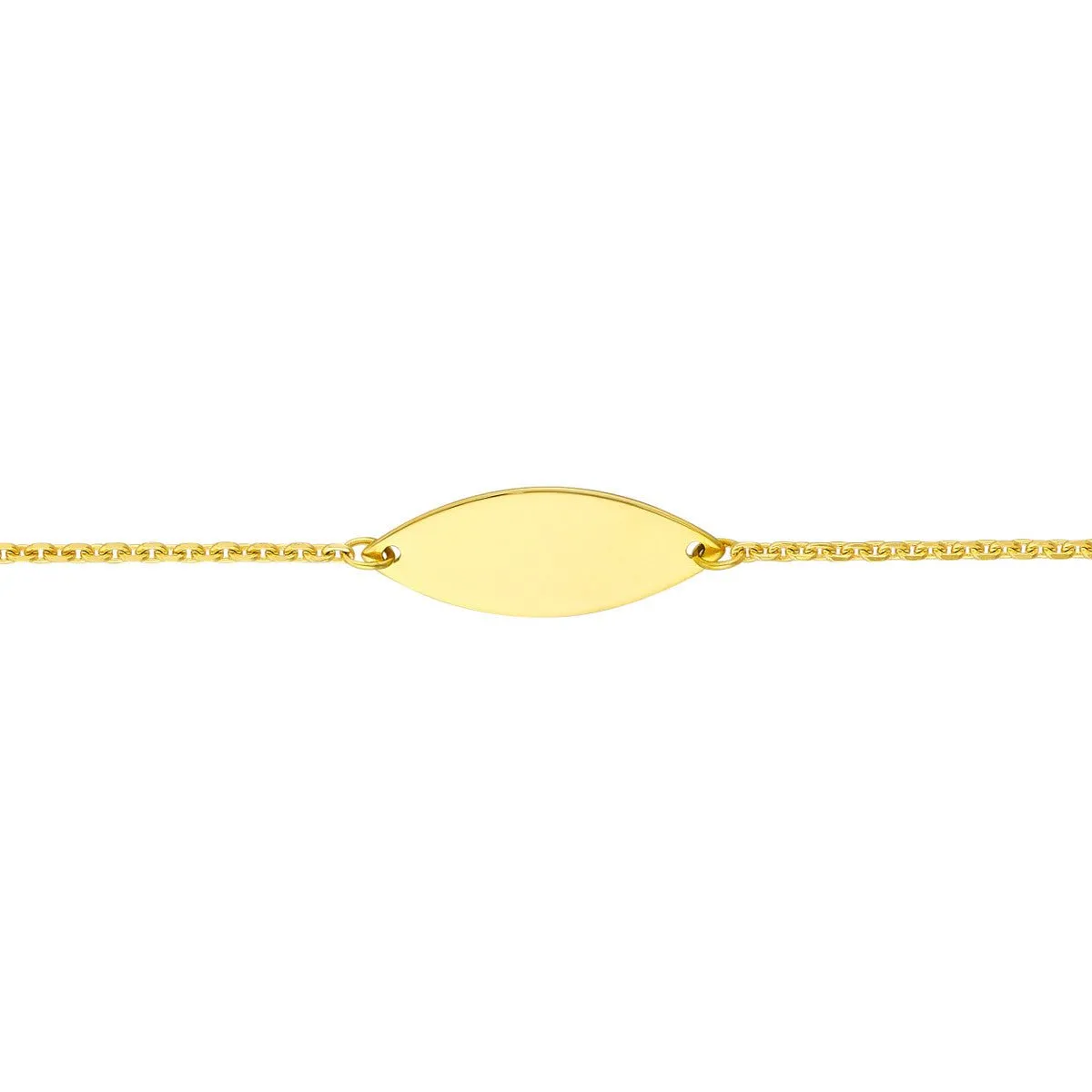 14K Yellow Gold Marquise Stations Adjustable Choker