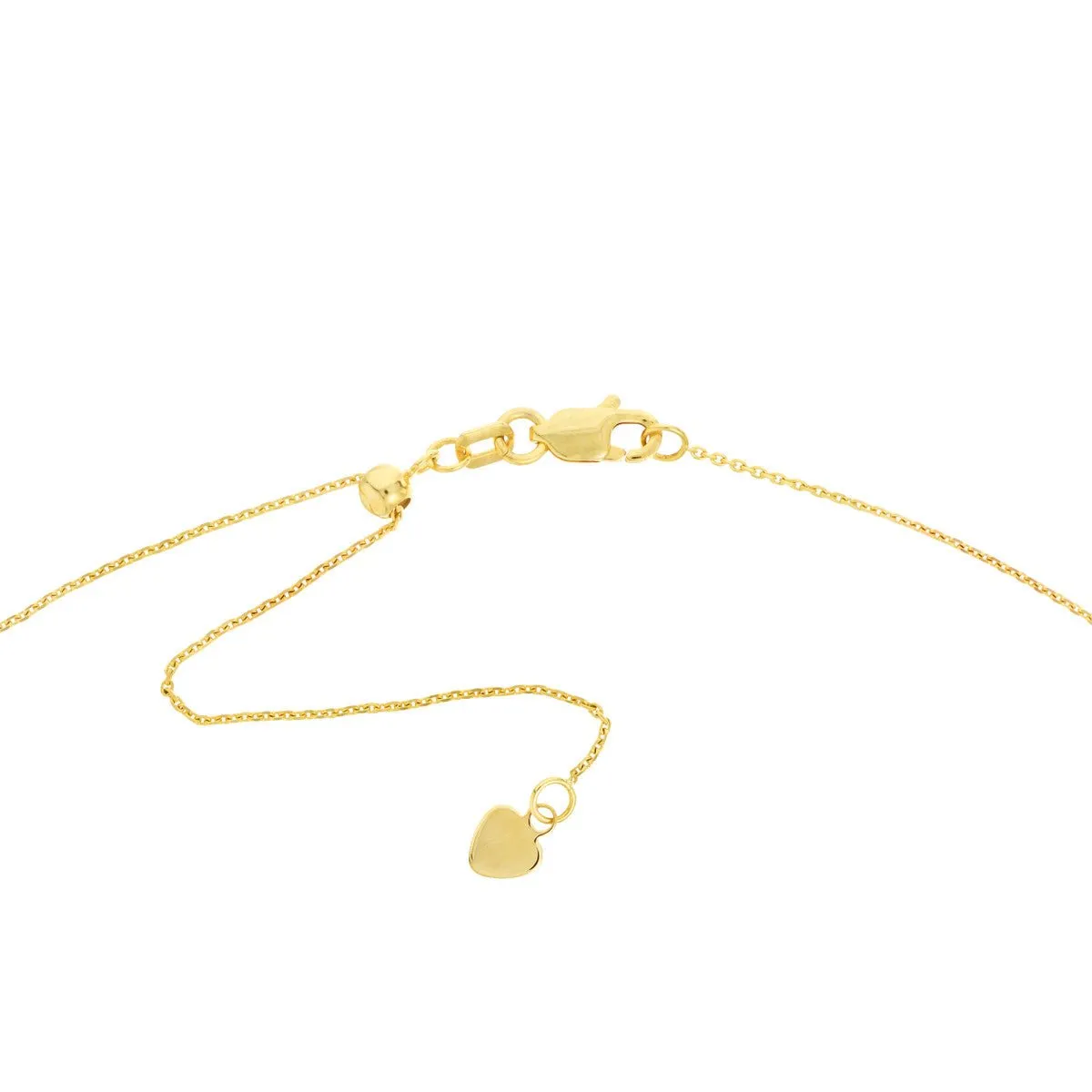 14K Yellow Gold Script Loved Adjustable Choker