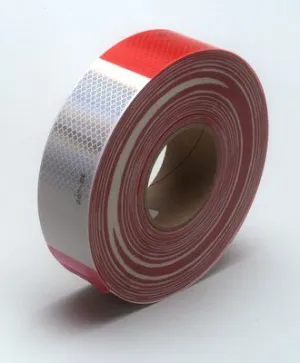 2" Conspicuity Tape 11" Red / 7" White 3M™ Diamond Grade™ x 150 Ft | RW200