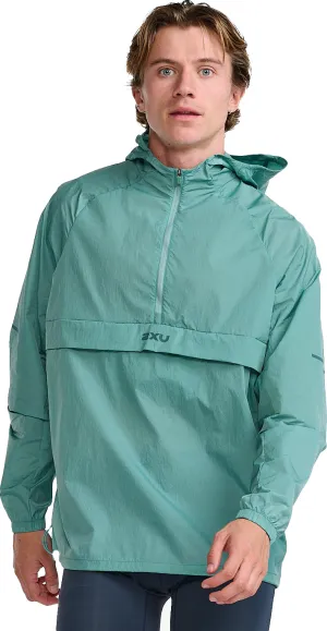 2XU Men&#x27;s Aero Anorak Raft/Pine Reflective | Buy 2XU Men&#x27;s Aero Anorak Raft/Pine Reflective here | Outnorth