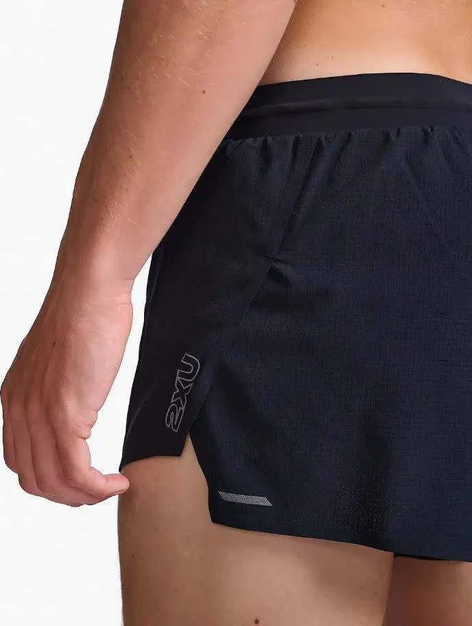 2XU Men&#x27;s Light Speed 3 Inch Shorts Black/Black Reflective | Buy 2XU Men&#x27;s Light Speed 3 Inch Shorts Black/Black Reflective here | Outnorth