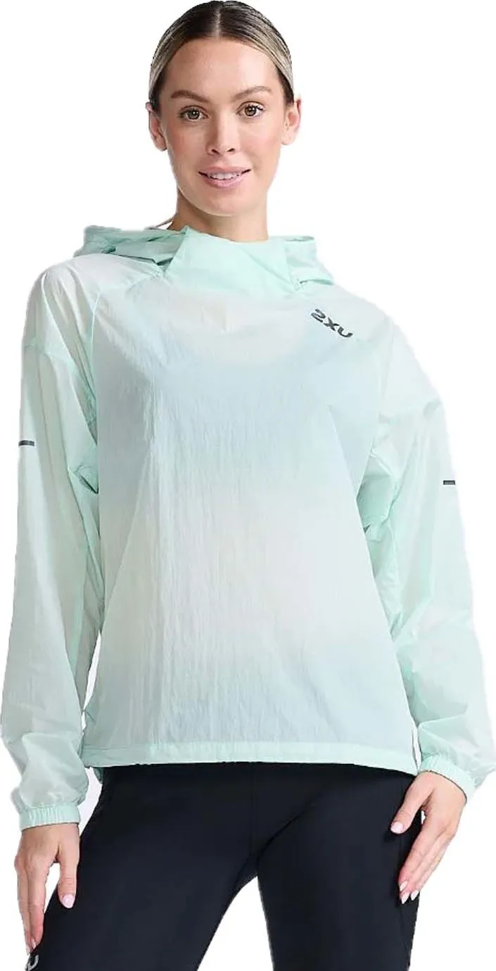 2XU Women&#x27;s Aero Anorak Glacier/Black Reflective | Buy 2XU Women&#x27;s Aero Anorak Glacier/Black Reflective here | Outnorth