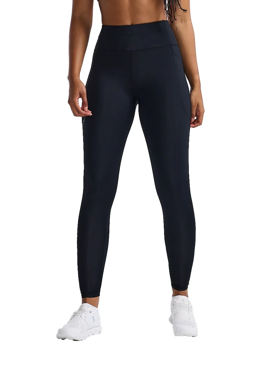 2XU Women&#x27;s Aero Hi-Rise Compression Tights Black/ Black Reflective | Buy 2XU Women&#x27;s Aero Hi-Rise Compression Tights Black/ Black Reflective here | Outnorth