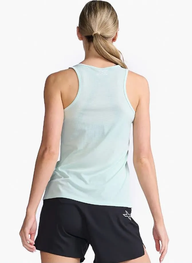 2XU Women&#x27;s Aero Singlet Glacier/White Reflective | Buy 2XU Women&#x27;s Aero Singlet Glacier/White Reflective here | Outnorth