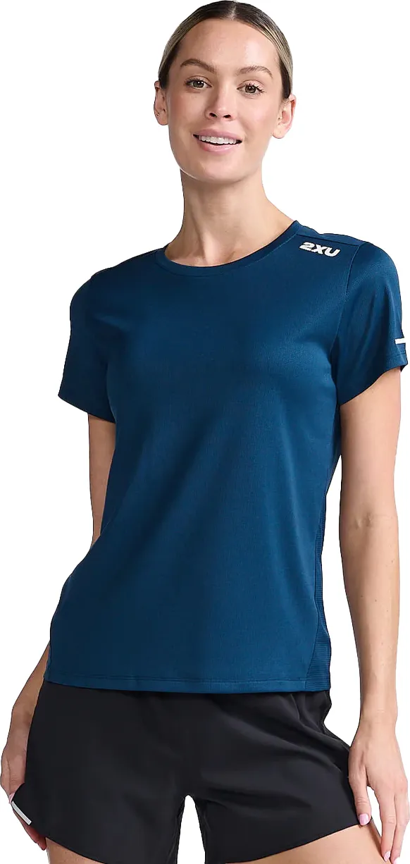 2XU Women&#x27;s Aero Tee Moonlight/White Reflective | Buy 2XU Women&#x27;s Aero Tee Moonlight/White Reflective here | Outnorth