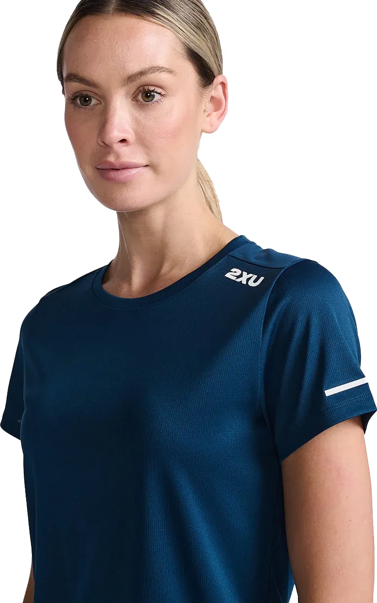 2XU Women&#x27;s Aero Tee Moonlight/White Reflective | Buy 2XU Women&#x27;s Aero Tee Moonlight/White Reflective here | Outnorth