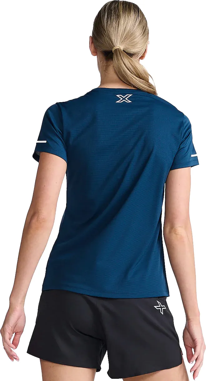 2XU Women&#x27;s Aero Tee Moonlight/White Reflective | Buy 2XU Women&#x27;s Aero Tee Moonlight/White Reflective here | Outnorth