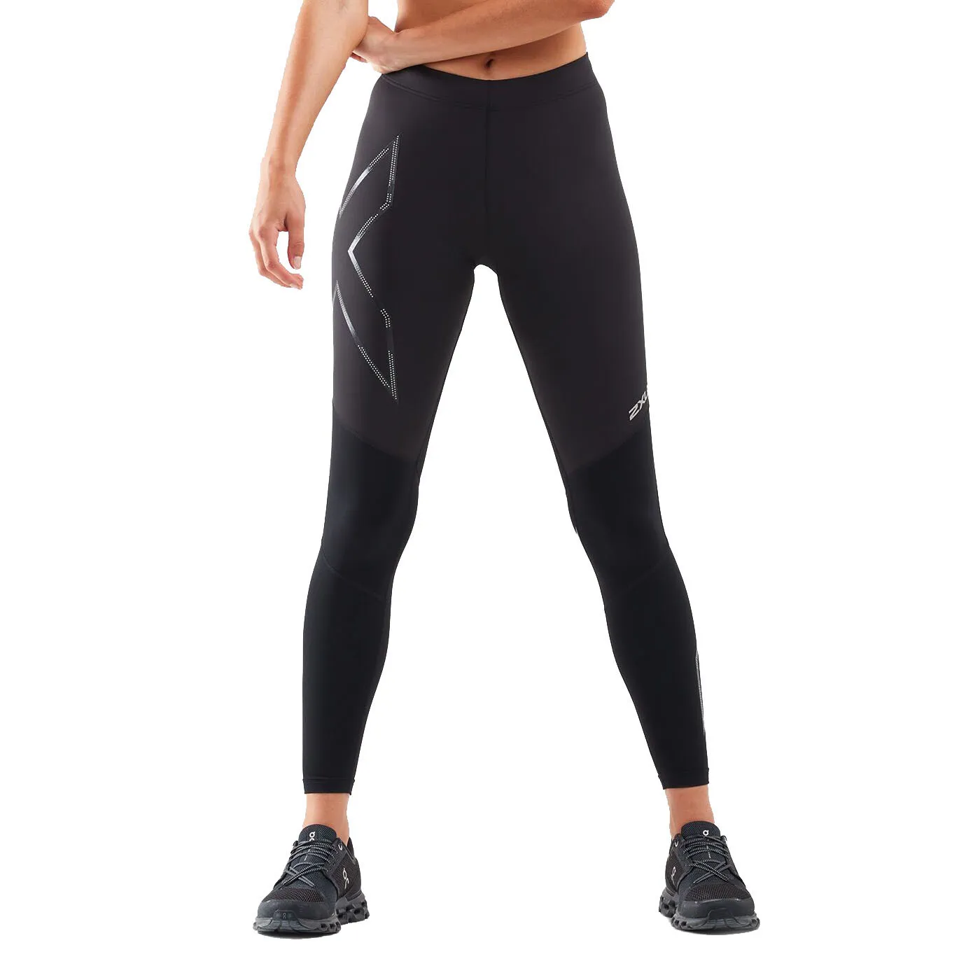 2XU Women&#x27;s Ignition Shield Compression Tights Black/Black Reflective | Buy 2XU Women&#x27;s Ignition Shield Compression Tights Black/Black Reflective here | Outnorth