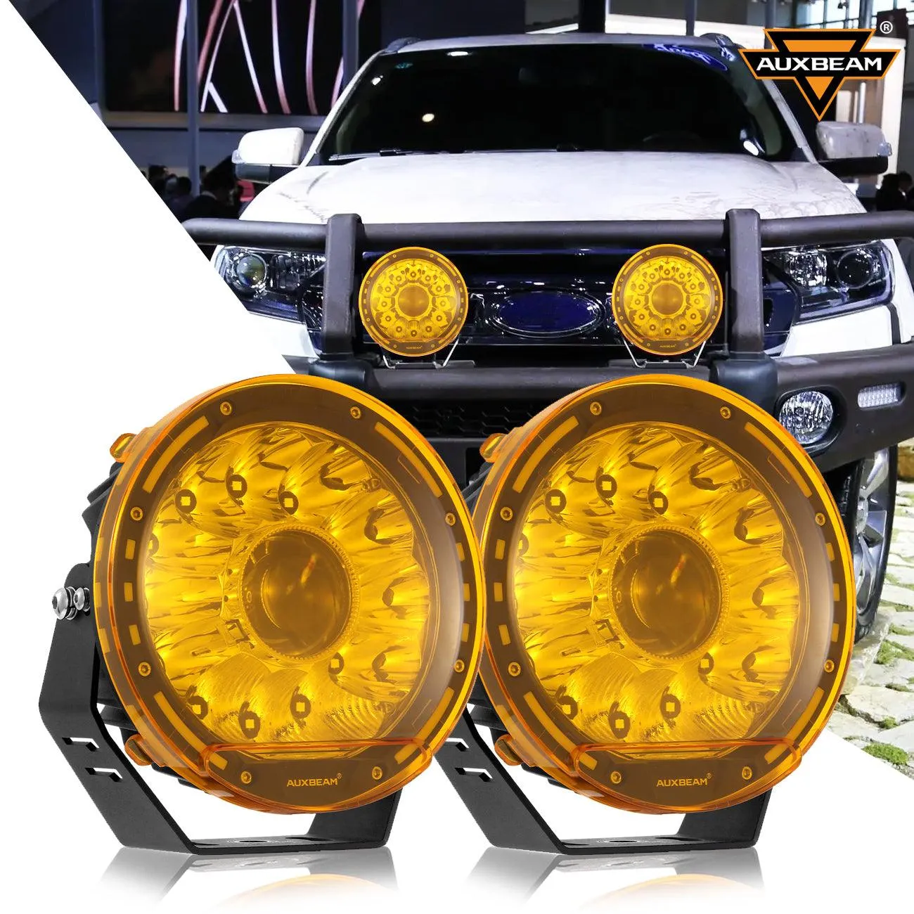 360-PRO Series | 7 Inch 230W 33332LM Custom Lens Offroad LED Driving Lights