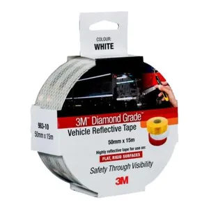 3M Diamond Grade 983-10 White 100mm x 15m Vehicle Reflective Marking Tape