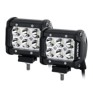 4" Classic-SM Series Dual Row LED Pod Light 6000K White Spot/Flood for SUV ATV UTV Trucks Pickup Boat