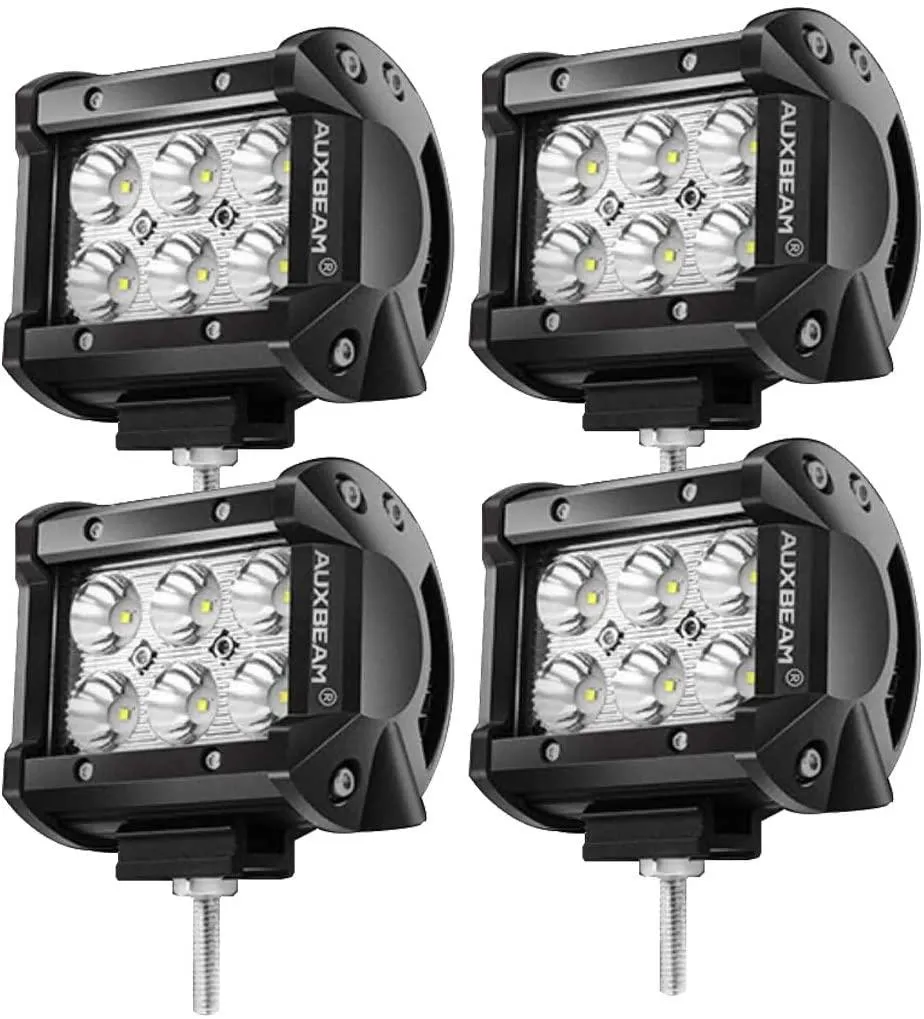 4" Classic-SM Series Dual Row LED Pod Light 6000K White Spot/Flood for SUV ATV UTV Trucks Pickup Boat