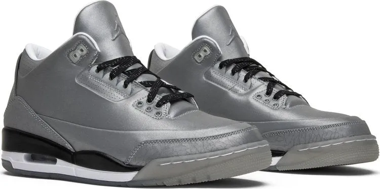 Air Jordan 3 5Lab3 Reflective Silver sneakers, silver