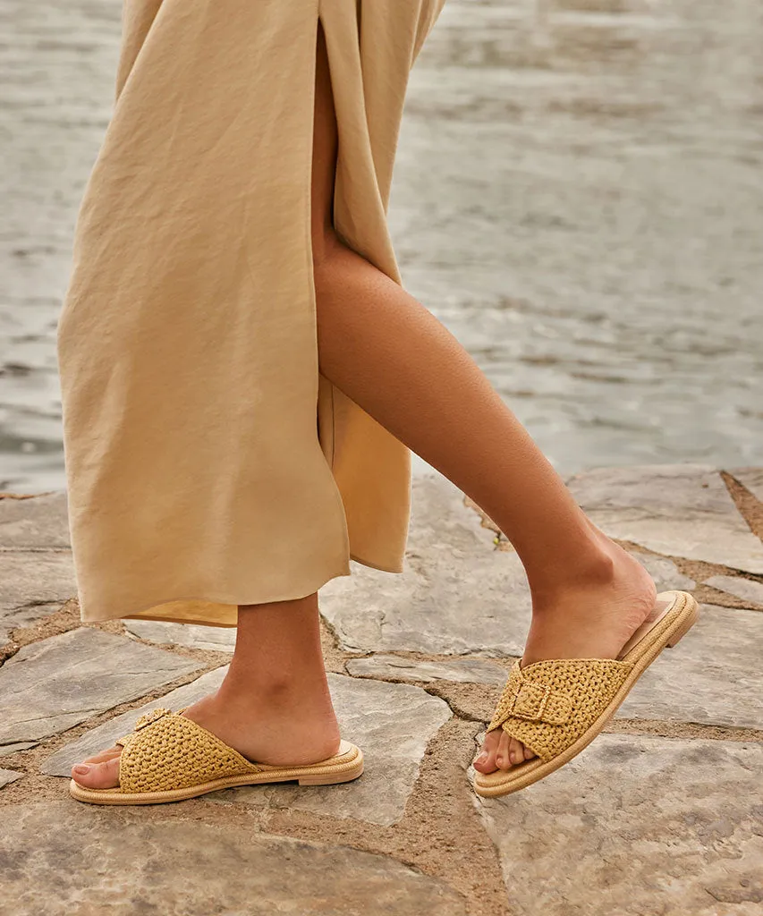 ALONZO SANDALS NATURAL RAFFIA