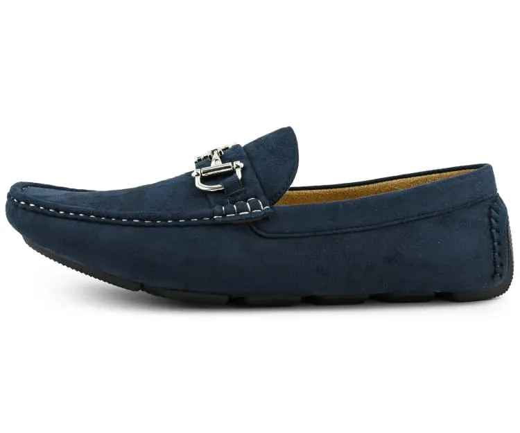 Amali Walken 2 Men’s Navy Blue Suede Driving Shoes