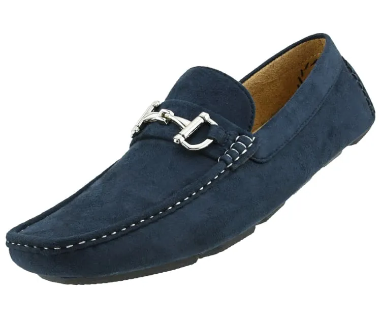 Amali Walken 2 Men’s Navy Blue Suede Driving Shoes