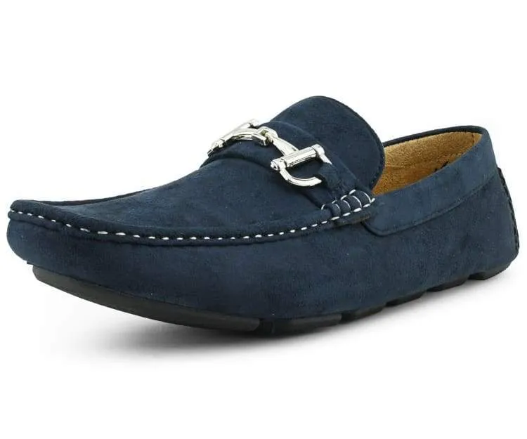 Amali Walken 2 Men’s Navy Blue Suede Driving Shoes