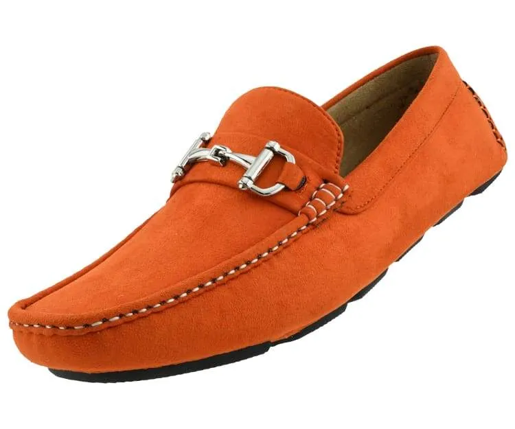 Amali Walken 2 Men’s Orange Suede Driving Shoes