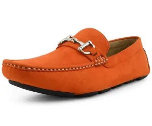 Amali Walken 2 Men’s Orange Suede Driving Shoes