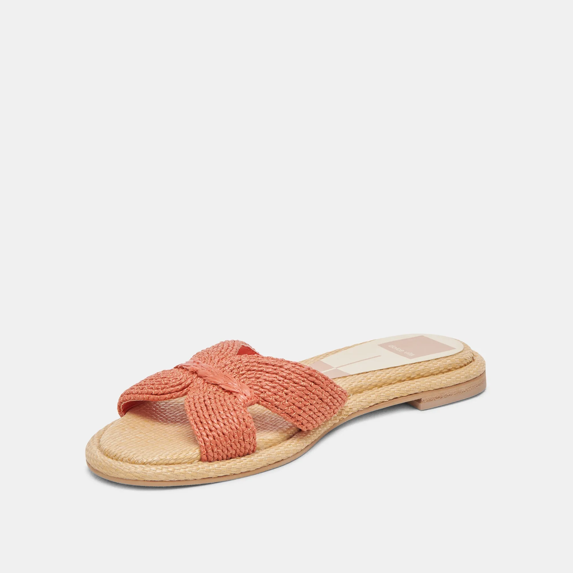 ATOMIC WIDE SANDALS PERSIMMON RAFFIA