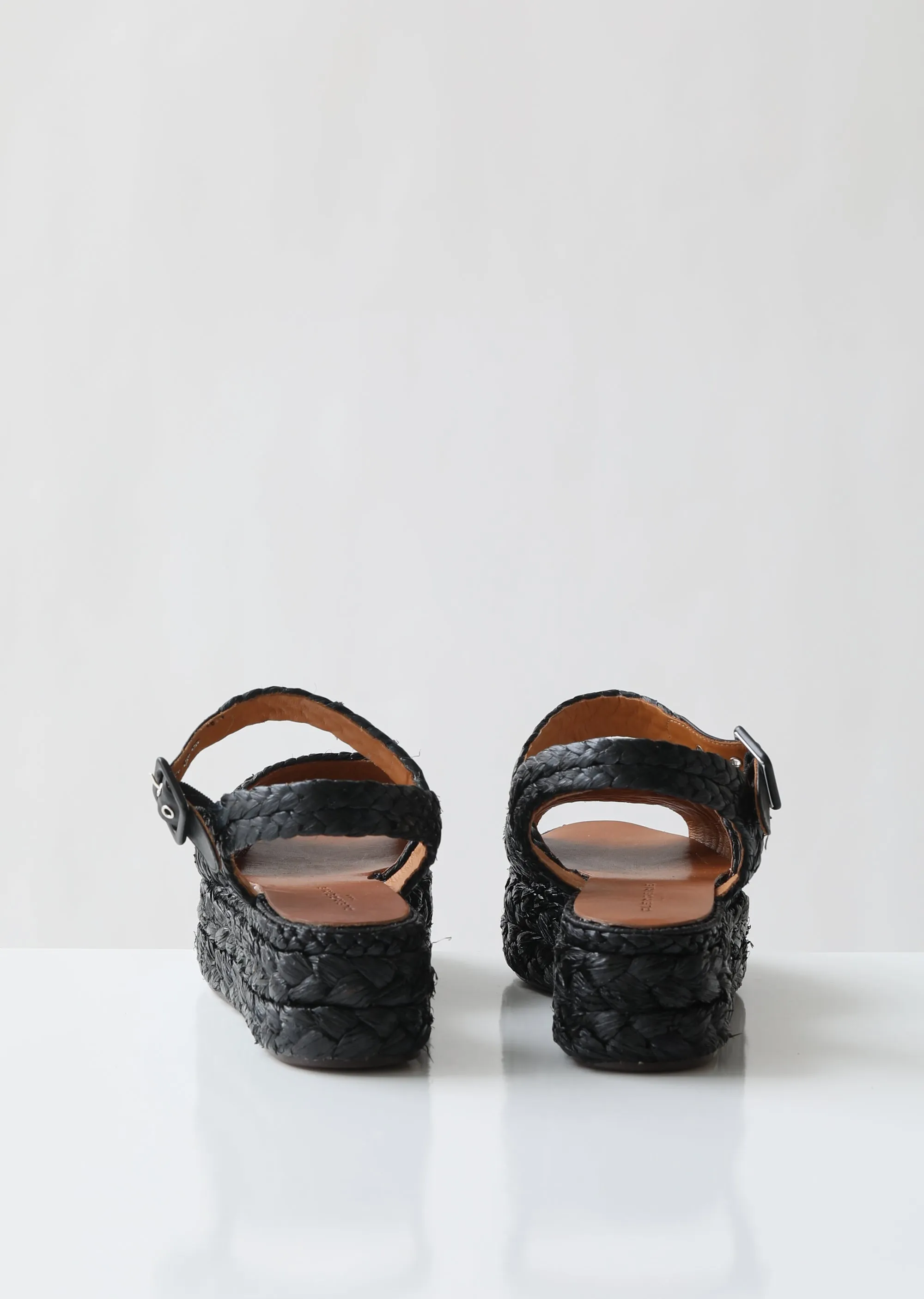 Aude Raffia Platform Sandals