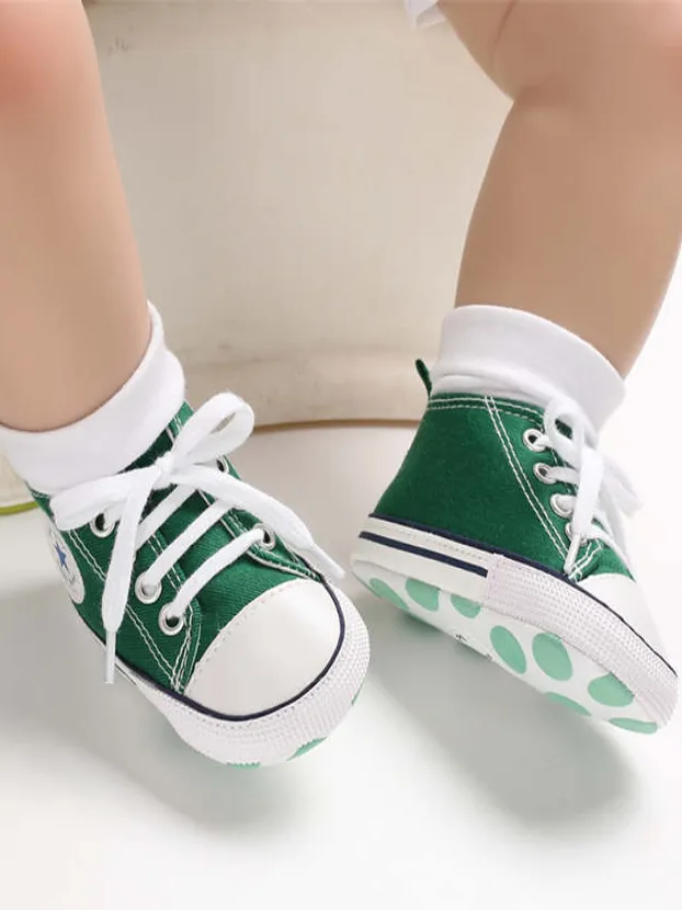 Baby First Steppers Canvas Sneaker Flats by Liv and Mia