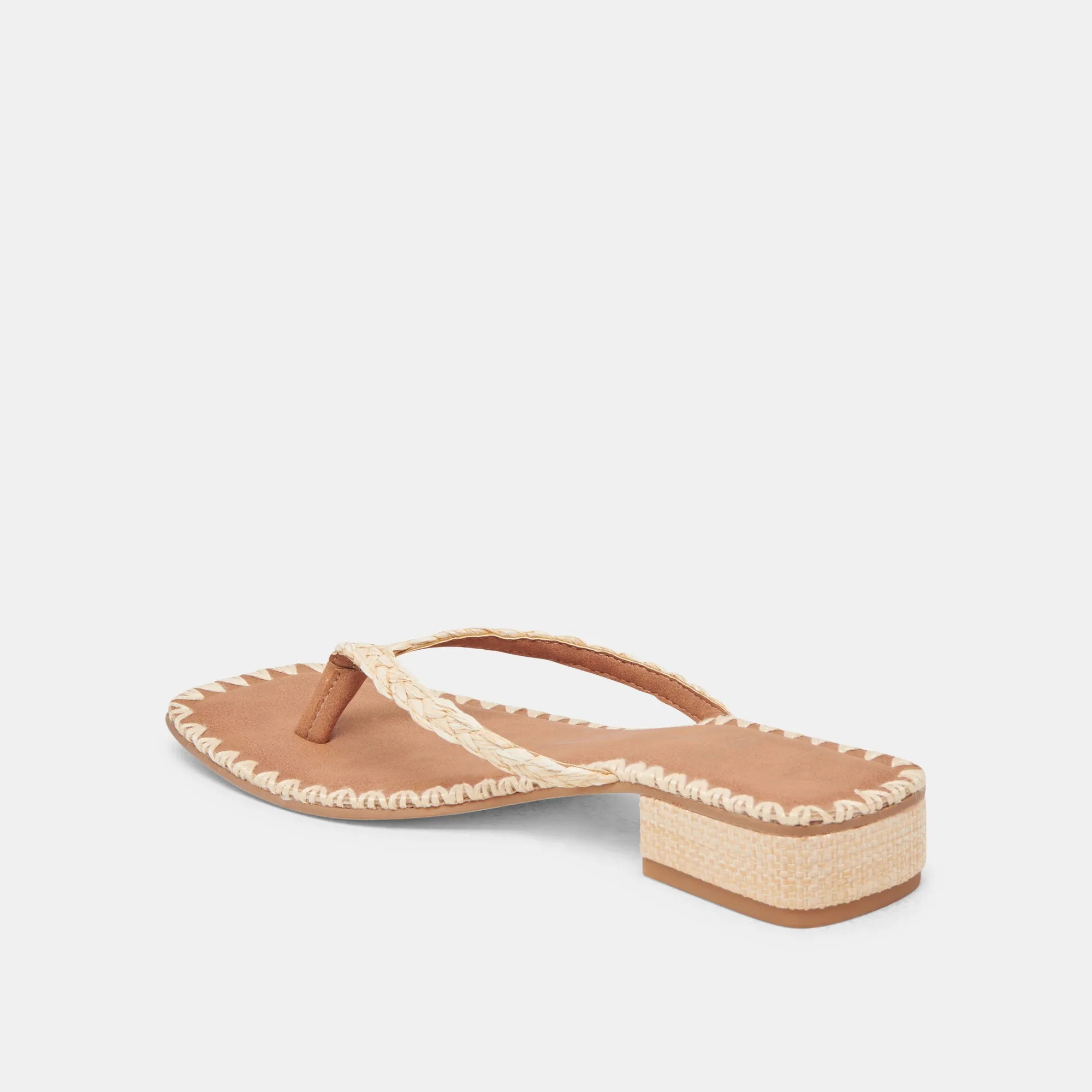 BARTY SANDALS LT NATURAL RAFFIA