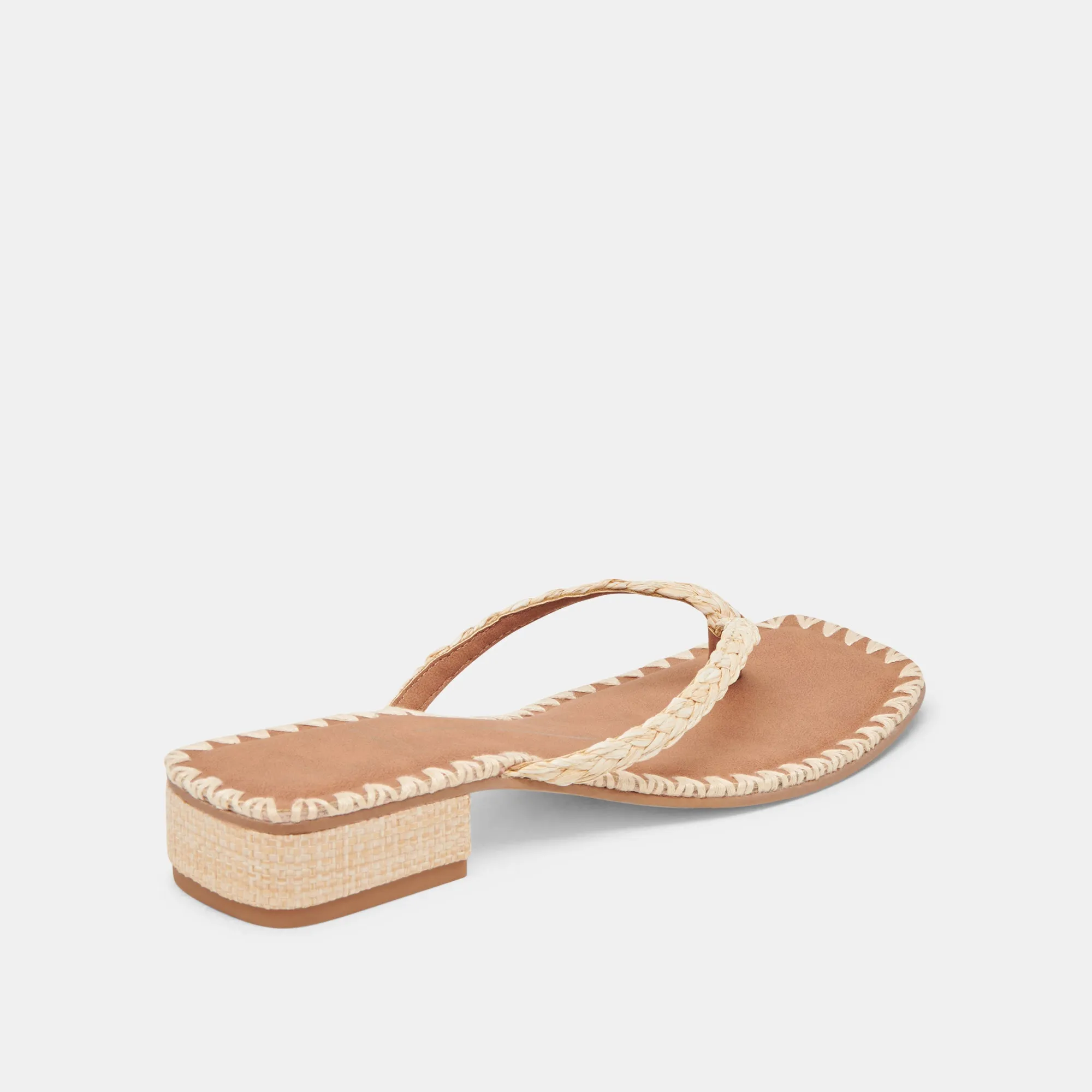 BARTY SANDALS LT NATURAL RAFFIA