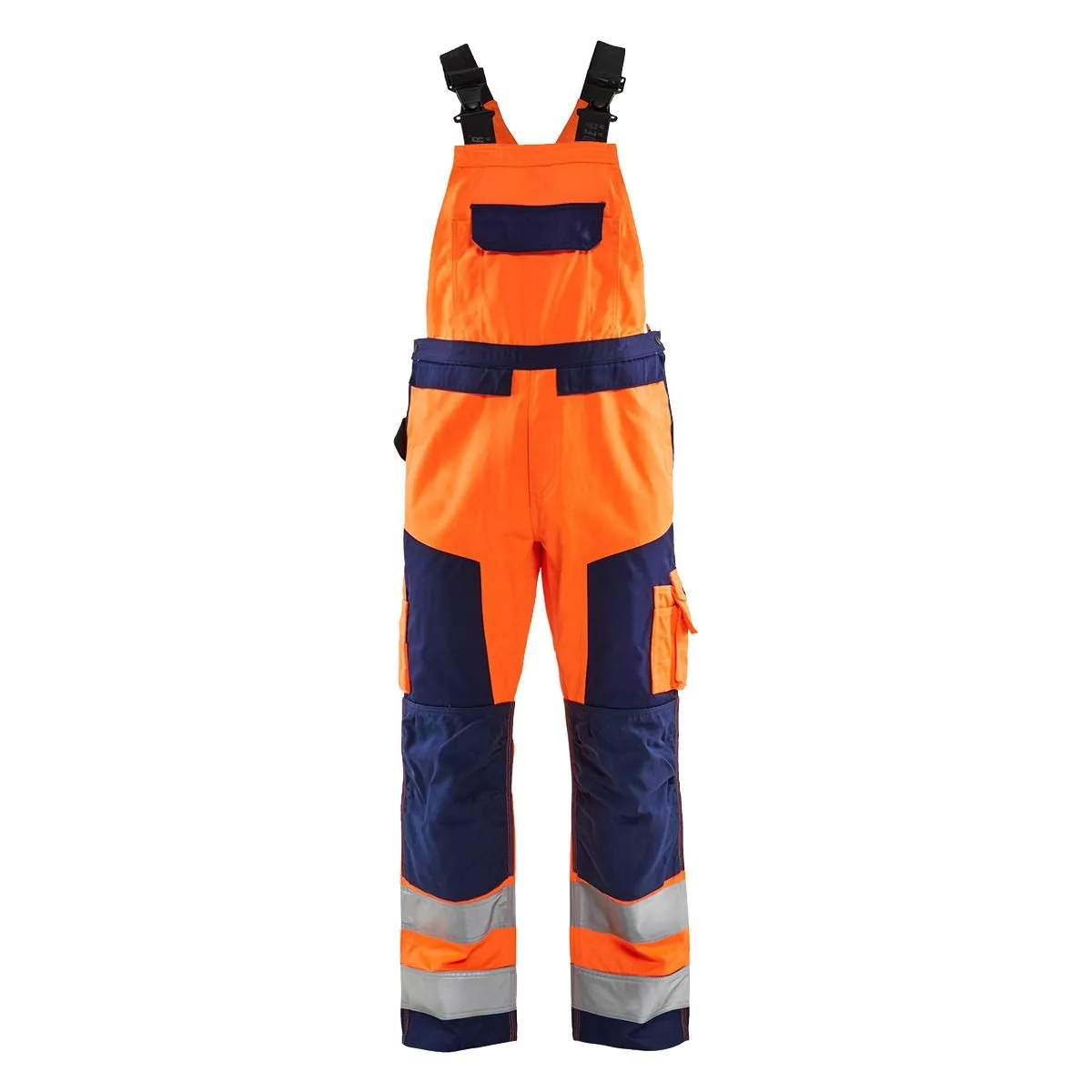 Bib&#x20;Trouser&#x20;2660&#x20;High&#x20;Vis&#x20;Geel&#x2F;Marine&#x20;-&#x20;Bl&#xE5;kl&#xE4;der