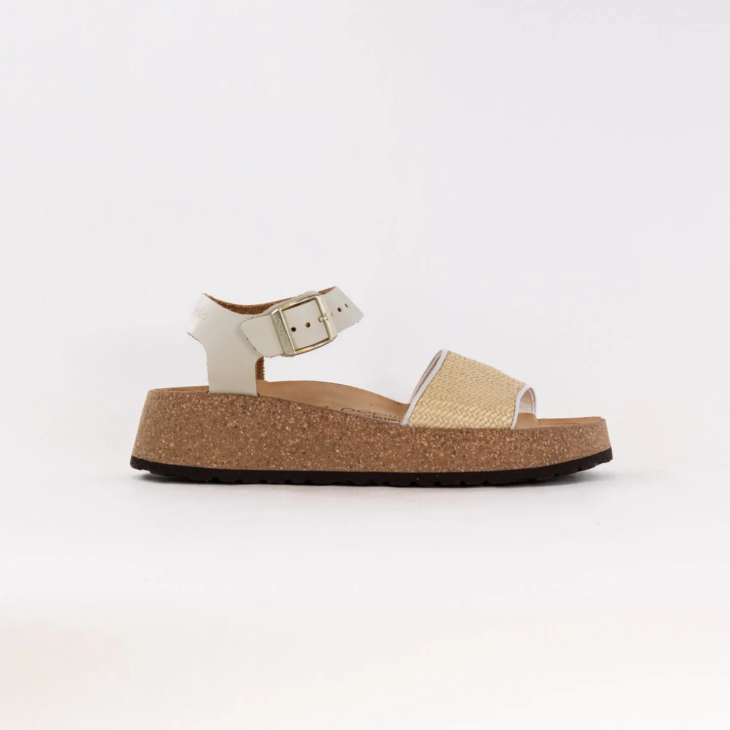 Birkenstock-Papillo Glenda (Women's) - Natural White Raffia Leather