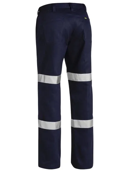 Bisley Taped Biomotion Cotton Drill Work Pants-(BP6003T)