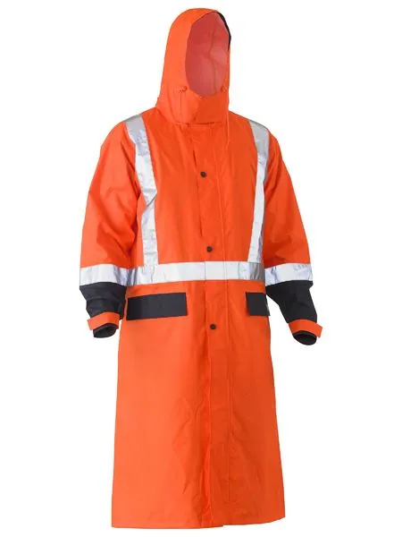 Bisley Taped Hi Vis Long Rain Coat (BJ6961T)