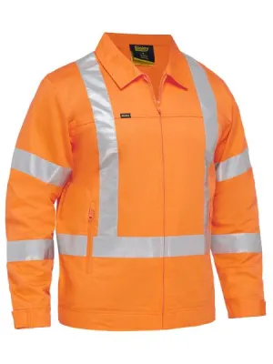 Bisley X Taped Hi Vis Drill Jacket With Liquid Repellent Finish (BJ6919XT)