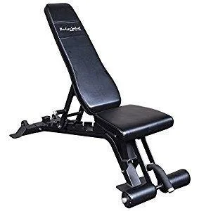 Body Solid Pro Club Line Flat, Incline and Decline Bench w/ Leg Pads (SFID425)