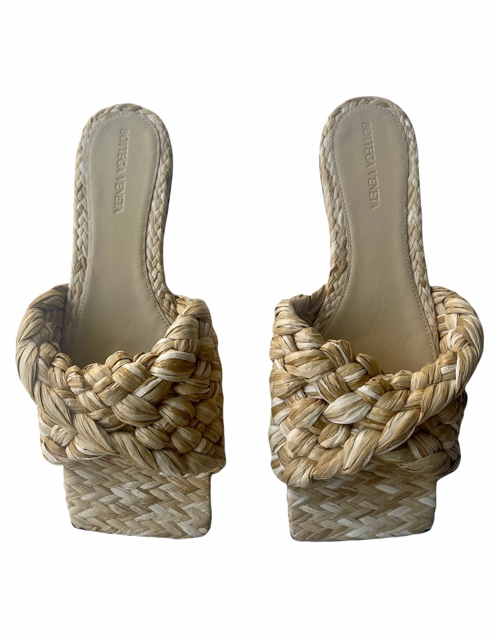 Bottega Veneta NEW Raffia Sandal Slides sz 40