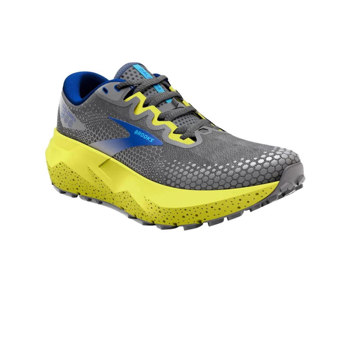 Brooks Caldera 6 Gray Lime Green Shoes