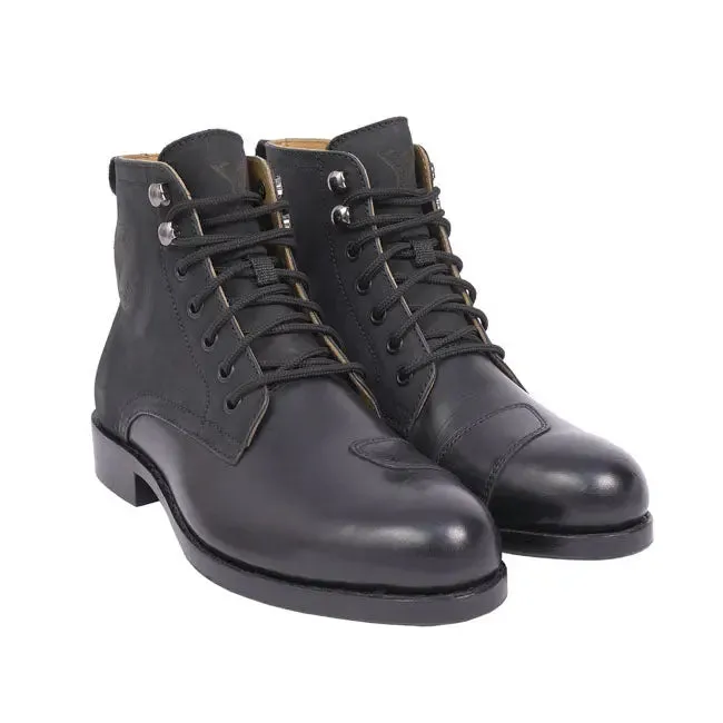 ByCity Sicilia Leather Short Boots Black