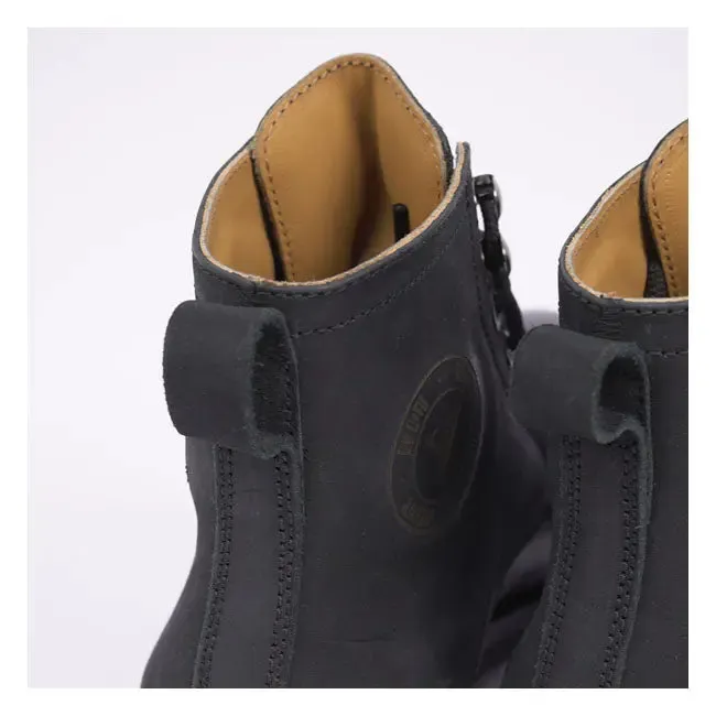 ByCity Sicilia Leather Short Boots Black