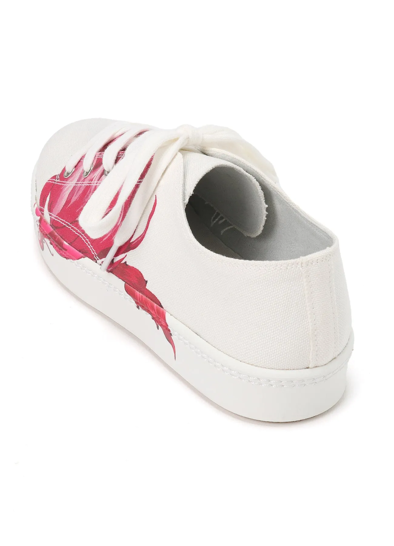 CACTUS DESIGN  PRINT LOW-CUT CANVAS SNEAKER