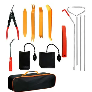 Car Trim Removal Tool - Home Tool Kit with Long Reach Grabber and Non-Destructive Air Wedge Pump