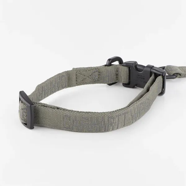 Carhartt WIP Tour Dog Leash &amp; Collar - Smoke Green / Reflective