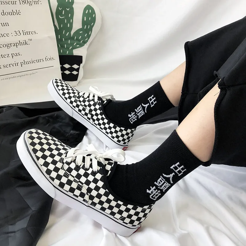 Checkers' Low Top Sneakers AD11333