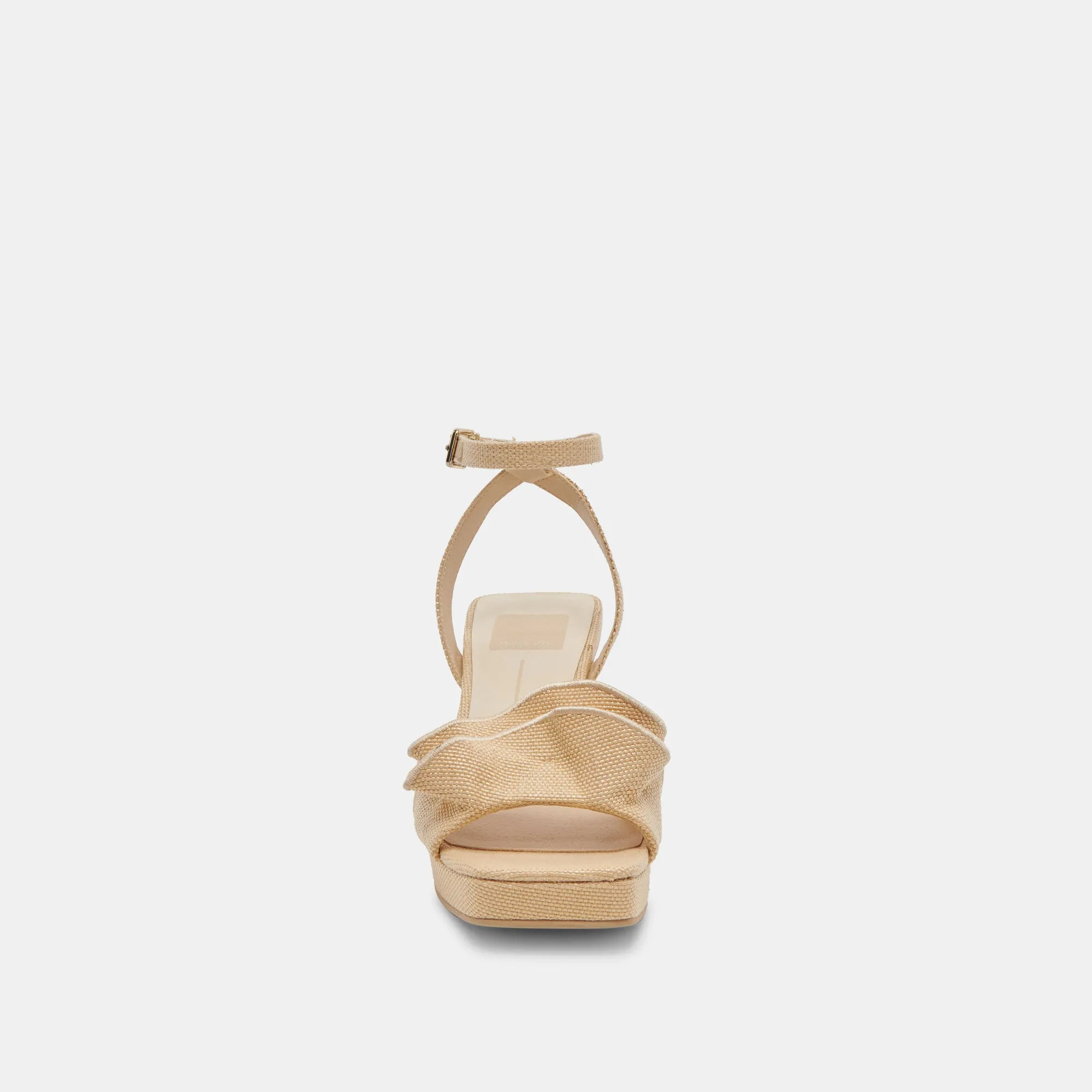 CHEER HEELS LT NATURAL RAFFIA