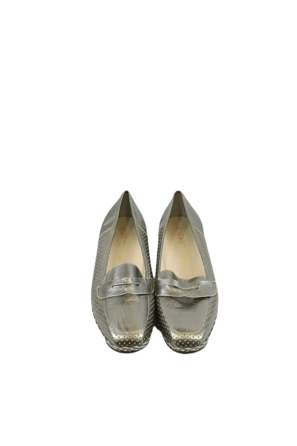 Cinzia Soft Silver Wedge Shoes 10.5