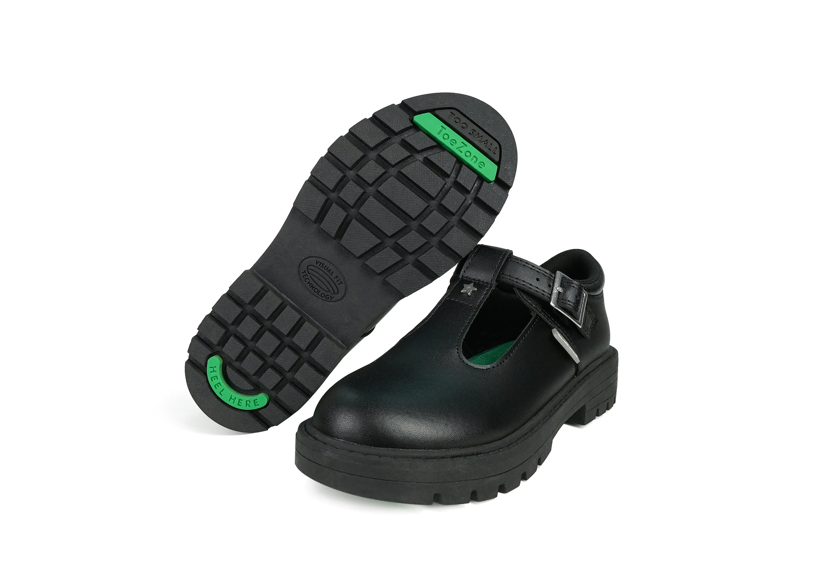 CLEO - Vegan T-Bar Star School Shoes