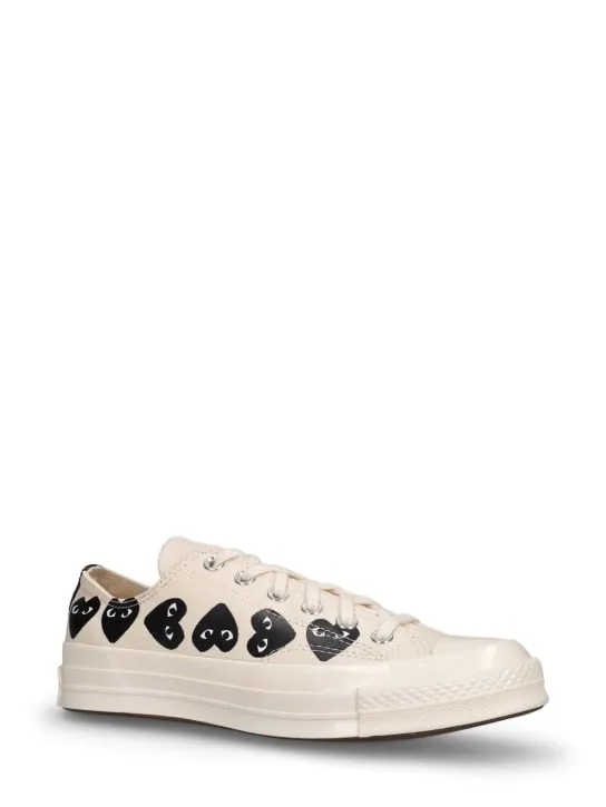 Comme des Garçons Play   Converse canvas low top sneakers 